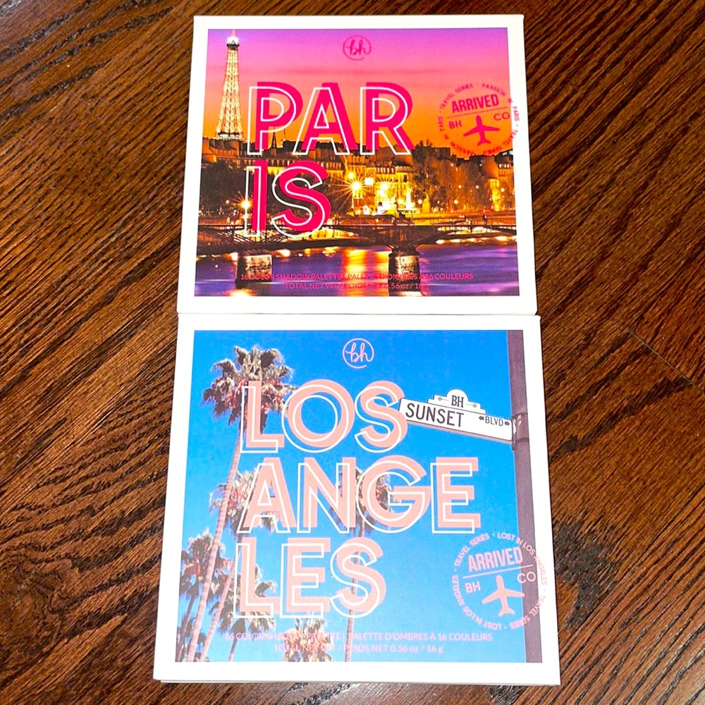 BH Cosmetics Los Angeles & Paris palettes